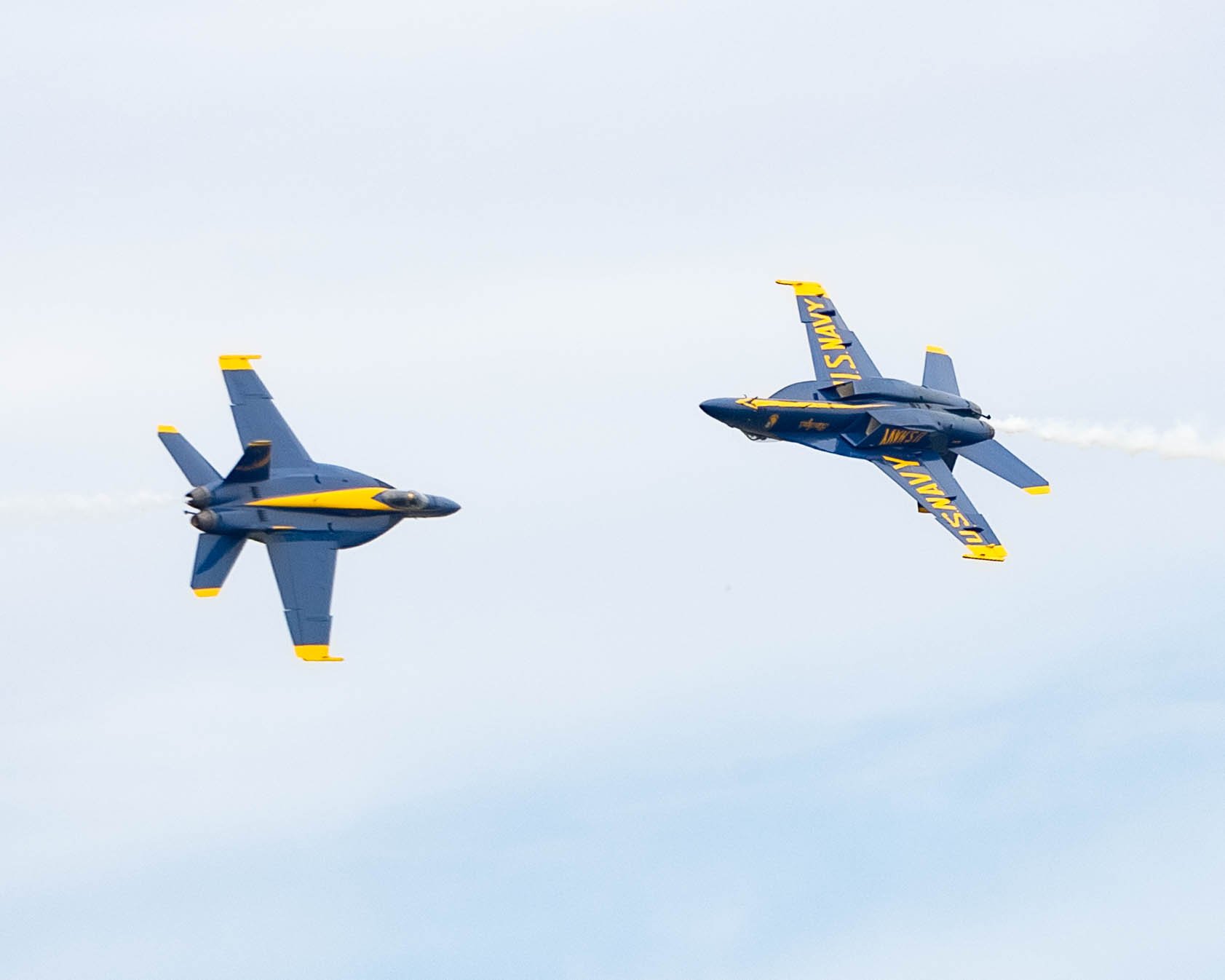 Blue Angel planes flying